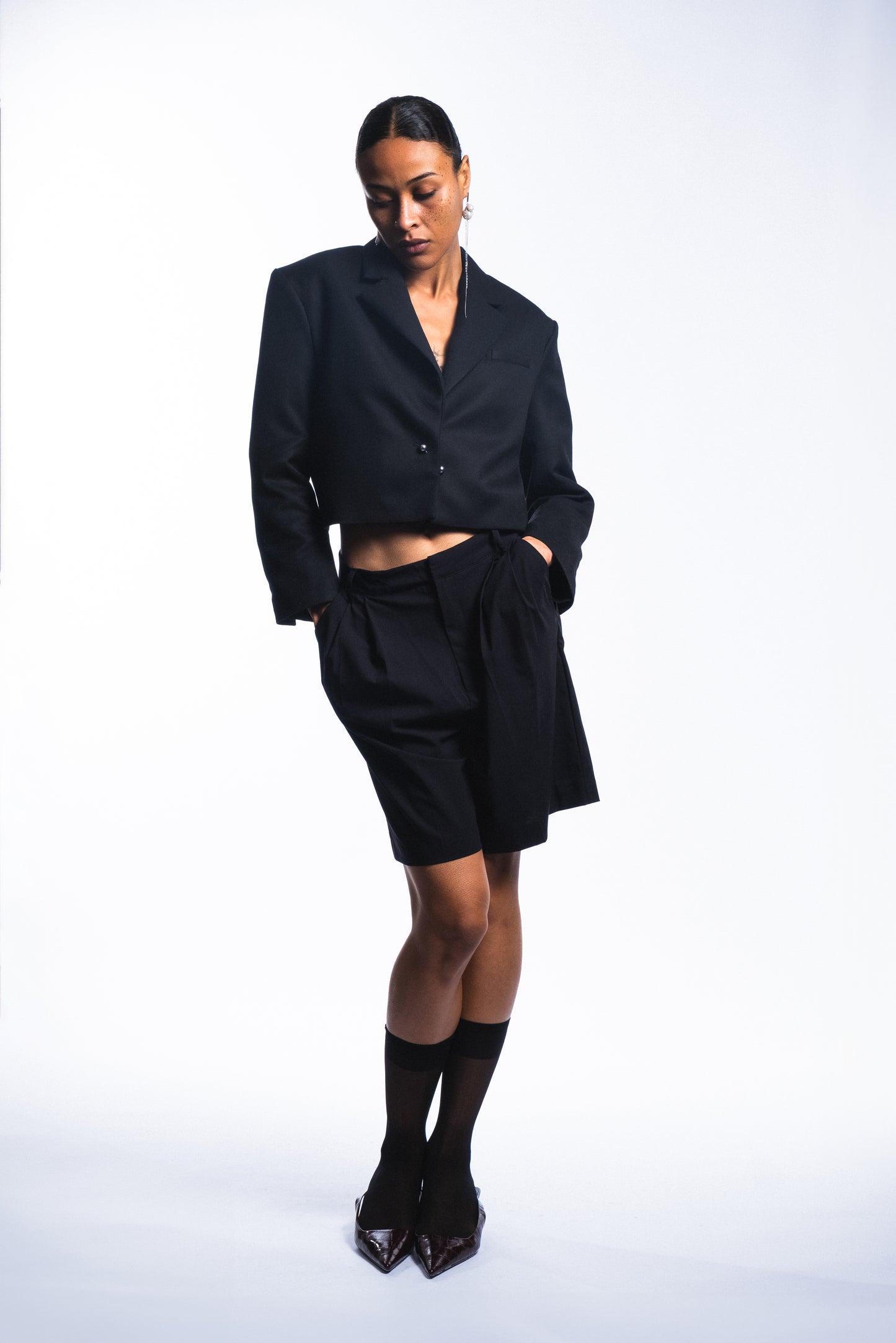 BACKLESS BLAZER - "LA OSADA" BLACK